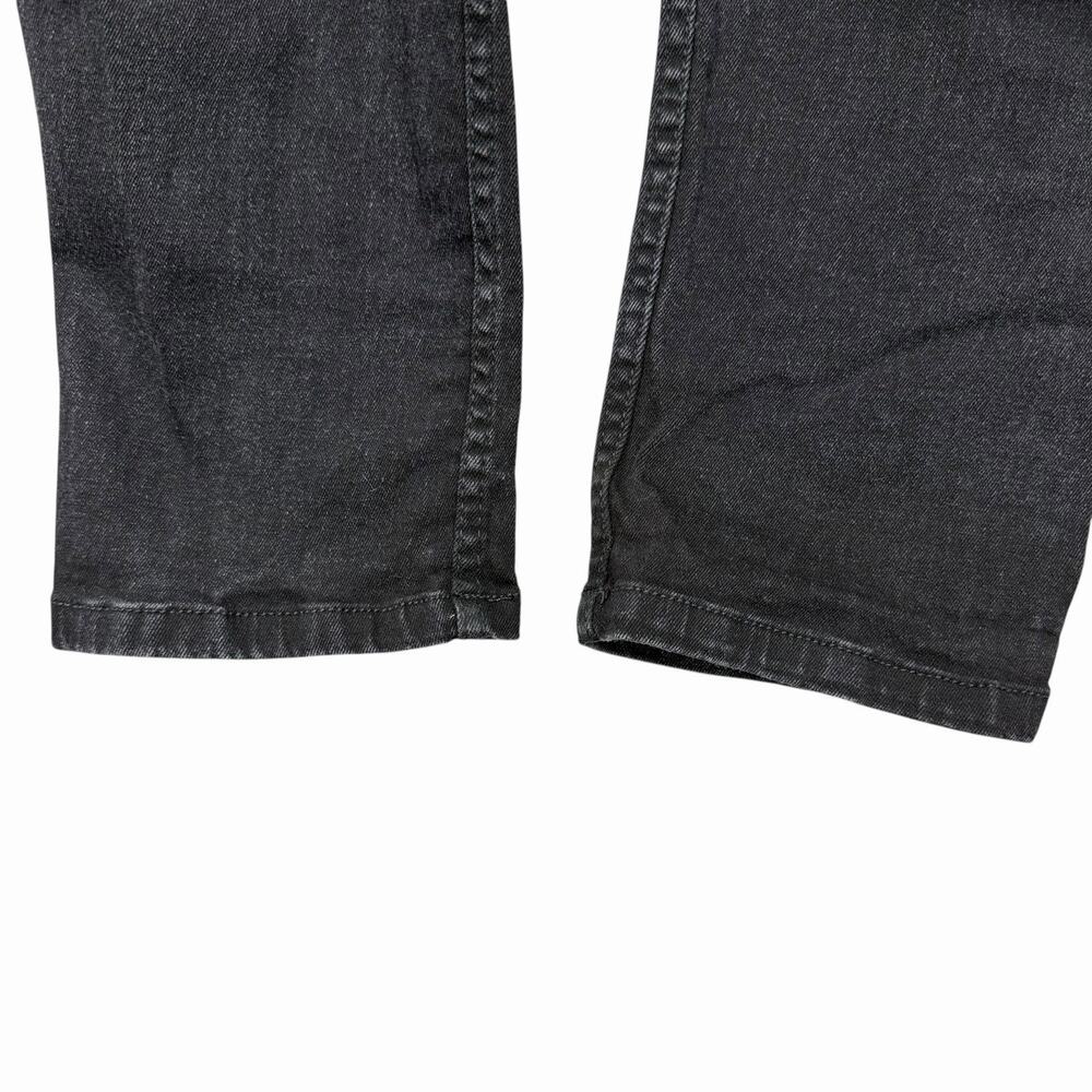Izod Jeans Mens 32 x 28 Slim Taper Fit Denim Pants Black Stretchy - Picture 7 of 11